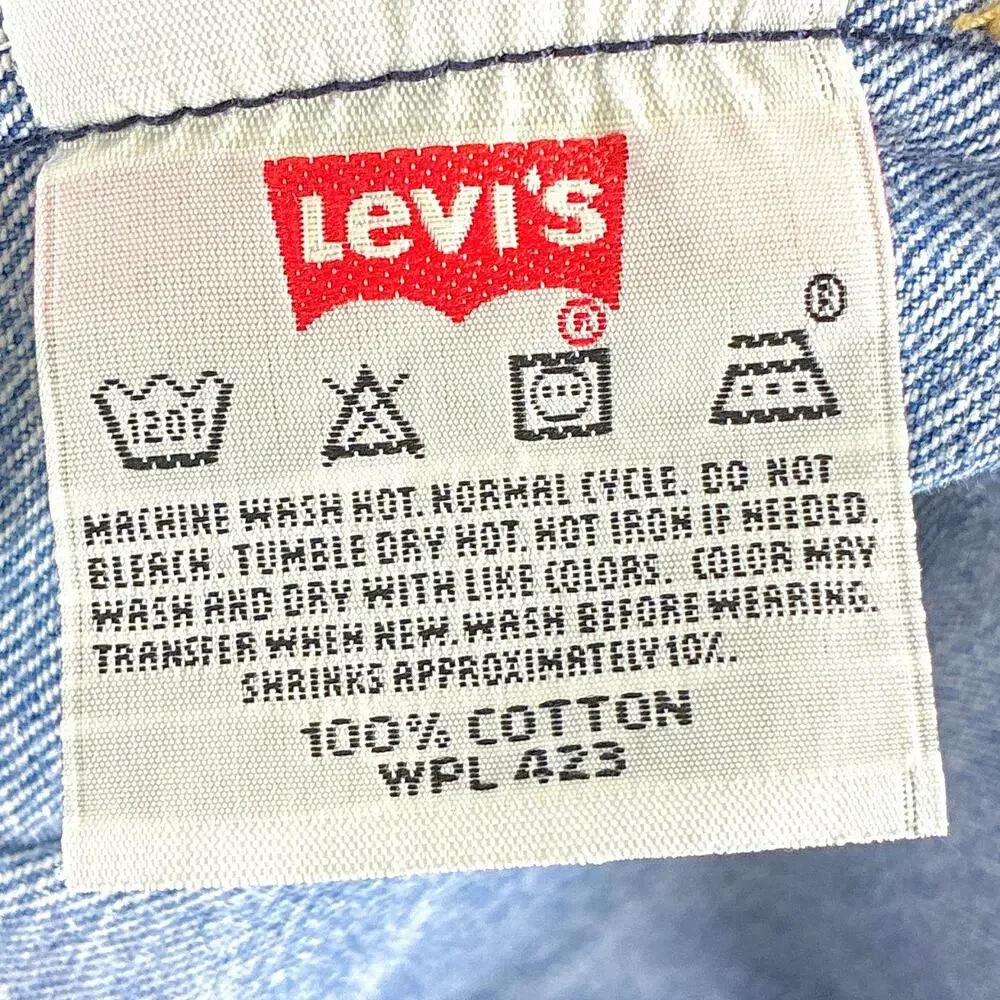 VTG Levis 501 XX Jeans Mens 36x36 (34x34) Faded Whiskered Button Fly Classic